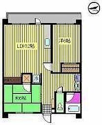 レジデンス余戸 2LDKの間取図画像