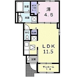 間取図画像 1LDK