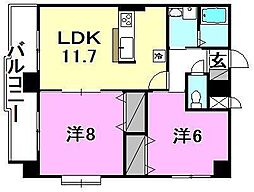間取図画像 2LDK