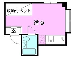 高岡ビル ワンルームの間取図画像