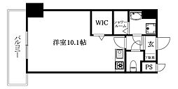 Mayfair味酒町 802 号室 8階ワンルームの間取り