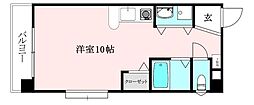 メゾンドール室町 ワンルームの間取図画像