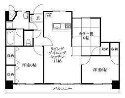 ユートピアHABU 3LDKの間取図画像