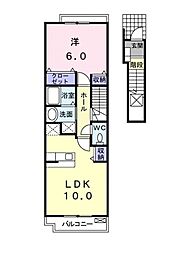 グランシャリオ 1LDKの間取図画像