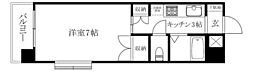 メゾン中村5 1Kの間取図画像