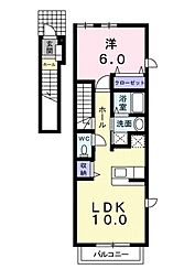 アイ・ビーコートC 1LDKの間取図画像