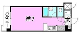 ネオハイツ南松山 ワンルームの間取図画像