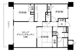 アルファステイツ宮西 3LDKの間取図画像