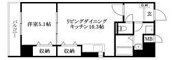 新玉会計第2ビル 1LDKの間取図画像