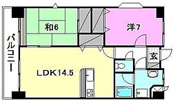 フォーレスト2 2LDKの間取図画像