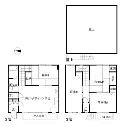 第3チフネビル 4LDKの間取図画像