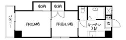 ミーシグマンション咲くら 2Kの間取図画像