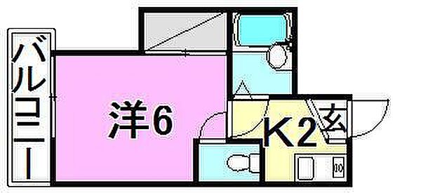 シェレナ衣山 206 号室｜愛媛県松山市美沢2丁目(賃貸マンション1K・2階・19.00㎡)の写真 その2