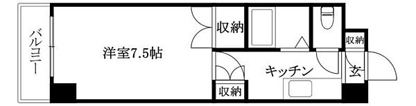 ジョイフル第2祝谷 303 号室｜愛媛県松山市祝谷6丁目(賃貸マンション1K・3階・24.65㎡)の写真 その2