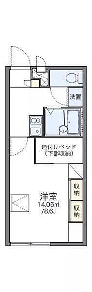 レオパレスいずみ 106 号室｜愛媛県松山市和泉南3丁目(賃貸アパート1K・1階・23.18㎡)の写真 その2