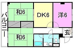 間取図画像 3DK