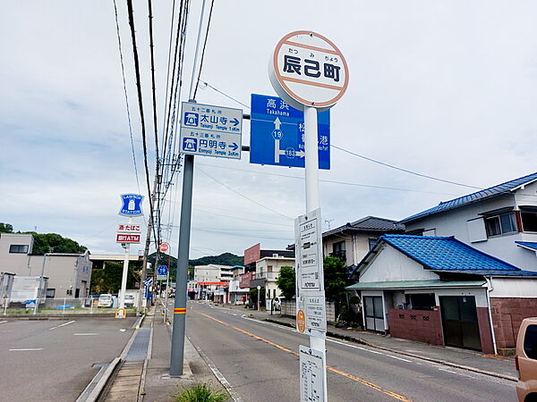 画像27:辰巳町 バス停