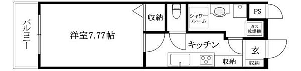 αプレミアム松末 407 号室｜愛媛県松山市松末2丁目(賃貸マンション1K・4階・26.50㎡)の写真 その2