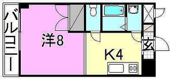 ウエストビル松山 302 号室｜愛媛県松山市空港通3丁目(賃貸マンション1K・3階・25.92㎡)の写真 その2