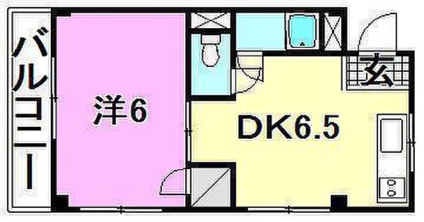 コーポ皐月 208 号室｜愛媛県松山市木屋町3丁目(賃貸マンション1DK・2階・28.74㎡)の写真 その2