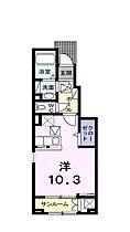 サンローレル 106 号室 ｜ 愛媛県東温市見奈良（賃貸アパート1R・1階・32.23㎡） その2