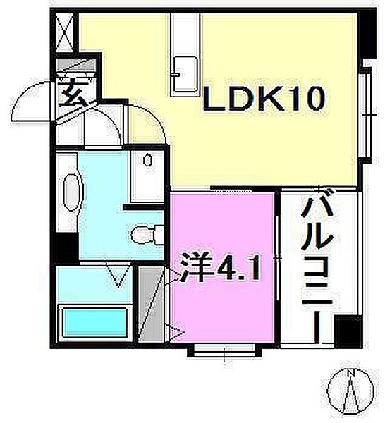 ヴァレーレ萱町 401 号室｜愛媛県松山市萱町3丁目(賃貸マンション1LDK・4階・32.63㎡)の写真 その2