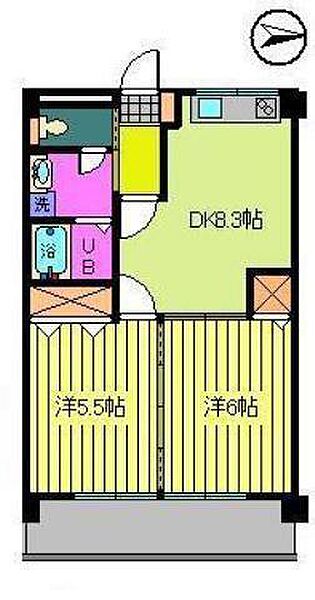 アクアベール松末 502 号室｜愛媛県松山市松末1丁目(賃貸マンション2DK・5階・43.74㎡)の写真 その2