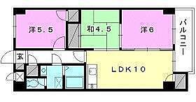 コーポラスAC2 605 号室 ｜ 愛媛県松山市山越4丁目（賃貸マンション3LDK・6階・59.00㎡） その2