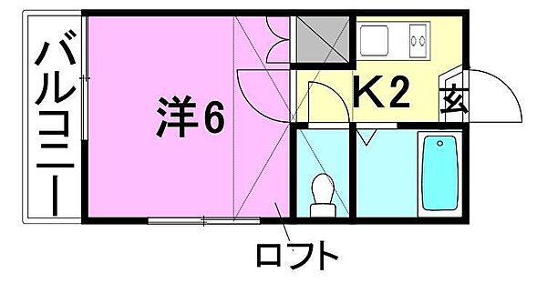 プリオール中村 204 号室｜愛媛県松山市中村3丁目(賃貸アパート1K・2階・17.11㎡)の写真 その2