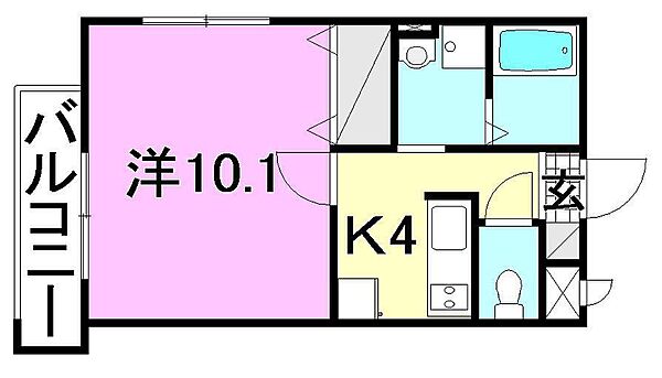 マリベール・トレ4 106 号室｜愛媛県伊予郡砥部町伊予郡高尾田(賃貸マンション1K・1階・33.07㎡)の写真 その2