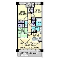 ウェリス南持田緑彩苑 302 号室 ｜ 愛媛県松山市南持田町（賃貸マンション3LDK・3階・75.09㎡） その2