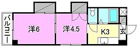 ミーシグマンション咲くら 405 号室 ｜ 愛媛県松山市竹原2丁目（賃貸マンション2K・4階・31.50㎡） その2