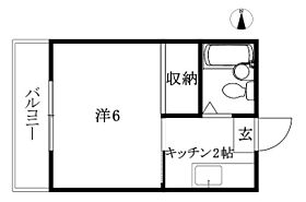 リッツハウス立花 205 号室 ｜ 愛媛県松山市中村5丁目（賃貸アパート1K・2階・17.01㎡） その2