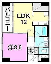 アイエム花園ビル 301 号室 ｜ 愛媛県松山市花園町（賃貸マンション1LDK・3階・50.83㎡） その2