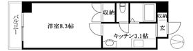 ブラウンハイム味酒 205 号室 ｜ 愛媛県松山市味酒町2丁目（賃貸マンション1K・2階・25.20㎡） その2