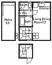 ALLEY　APARTMENT 202 号室 ｜ 愛媛県松山市柳井町1丁目（賃貸アパート1R・2階・32.99㎡） その2