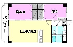 ユーミーKAWAKUBO 605 号室 ｜ 愛媛県松山市北吉田町（賃貸マンション2LDK・6階・63.17㎡） その2