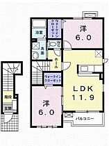 メゾン・アルモニーAB A202 号室 ｜ 愛媛県松山市東垣生町（賃貸アパート2LDK・2階・58.80㎡） その2