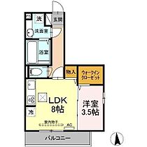 カンパーナ勝山 101 号室 ｜ 愛媛県松山市勝山町2丁目（賃貸アパート1LDK・1階・35.35㎡） その2