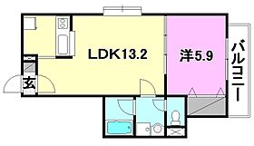 エスターテ道後 201 号室 ｜ 愛媛県松山市道後喜多町（賃貸マンション1LDK・2階・40.90㎡） その2