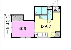 ハイツ立花 503 号室 ｜ 愛媛県松山市立花1丁目（賃貸マンション1DK・5階・25.93㎡） その2