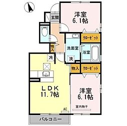 間取図画像 2LDK