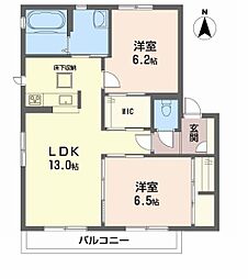 間取図画像 2LDK
