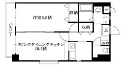 ピリカコスモス北持田 403 号室 4階1LDKの間取り