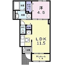 間取図画像 1LDK