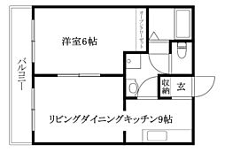 間取図画像 1LDK
