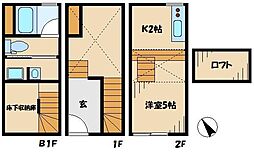 ＭＯＫＫＵ　ＨＯＵＳＥ 1階1Kの間取り