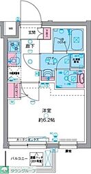 ジェノヴィア町田 2階1Kの間取り