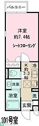 間取図画像 1K