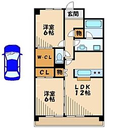 間取図画像 2LDK